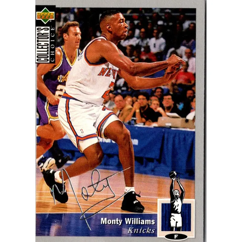1994 Collector's Choice Silver Signatures Monty Williams #246