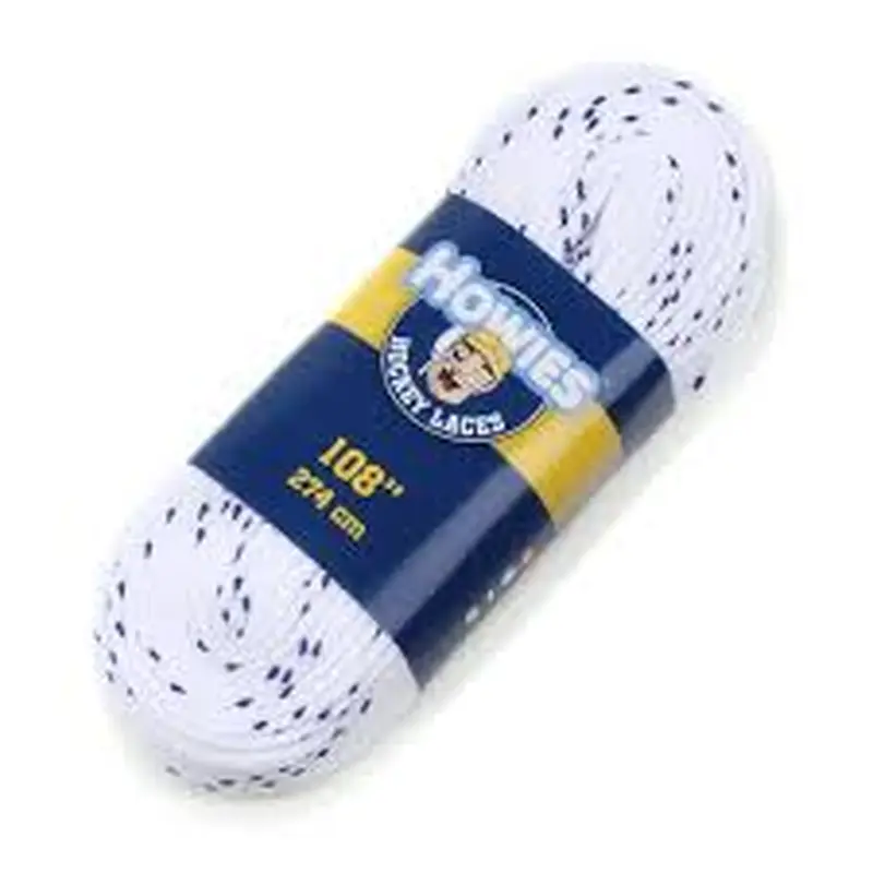 New Howies Hockey 108" White Non Waxed Skate Laces