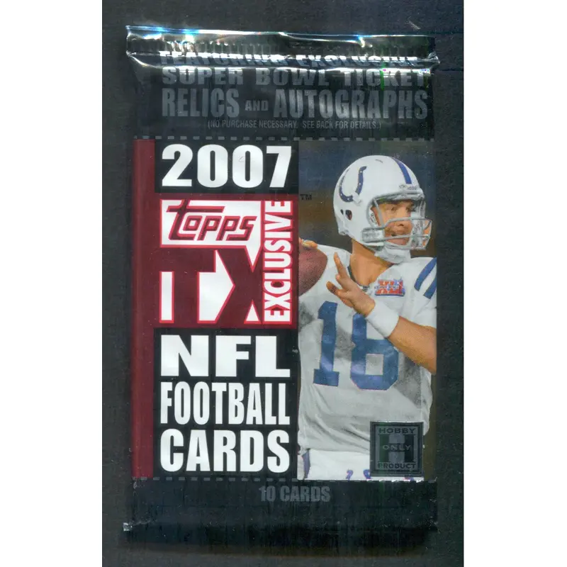 2007 Topps TX Exclusive Football Unopened Pack (Hobby) (10)