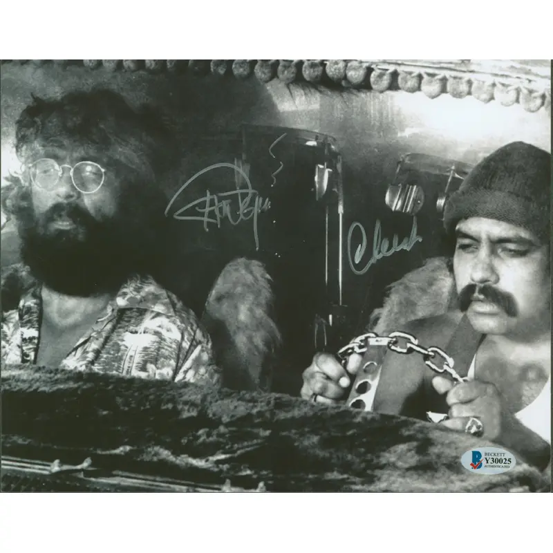 Cheech Marin & Tommy Chong Up in Smoke Authentic Signed 8x10 Photo BAS #Y30025