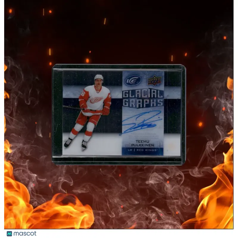 2015-16 Upper Deck Ice Teemu Pulkkinen Glacial Graphs Auto #GG-TP