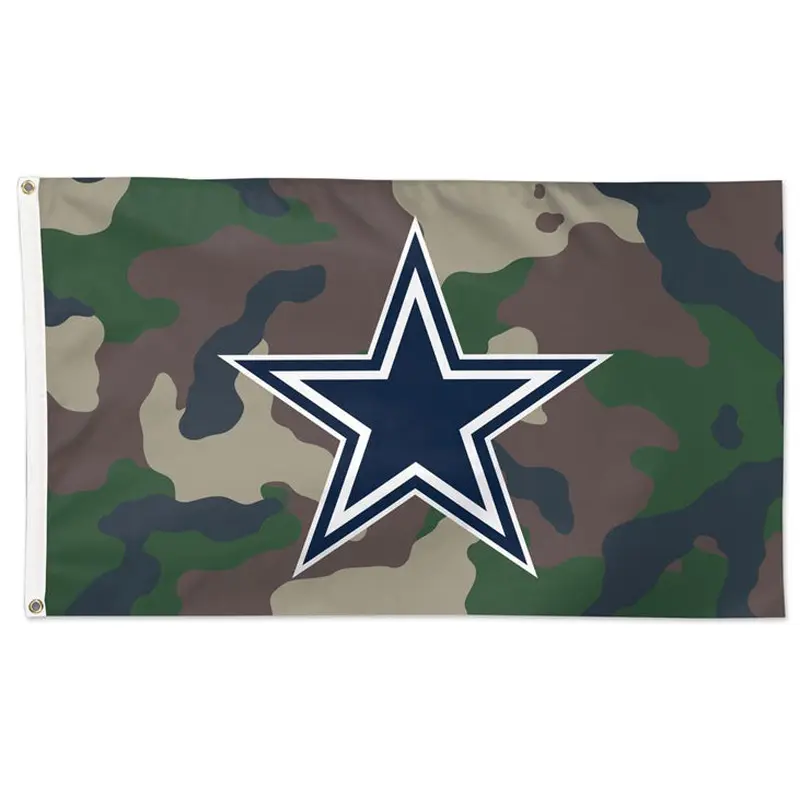 Dallas Cowboys Camo-Style Official NFL Football DELUXE 3'x5' Team Flag - Wincraft Inc.