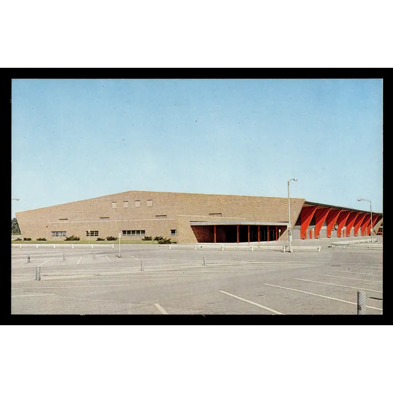Vintage Evansville, Indiana Roberts Stadium Postcard