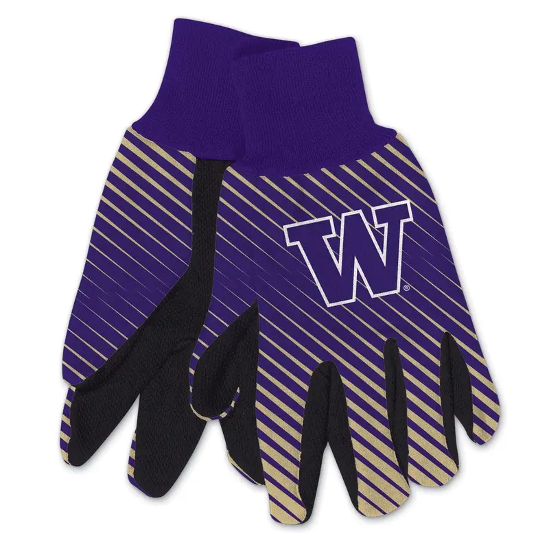 WASHINGTON HUSKIES ADULT TWO TONE GLOVES