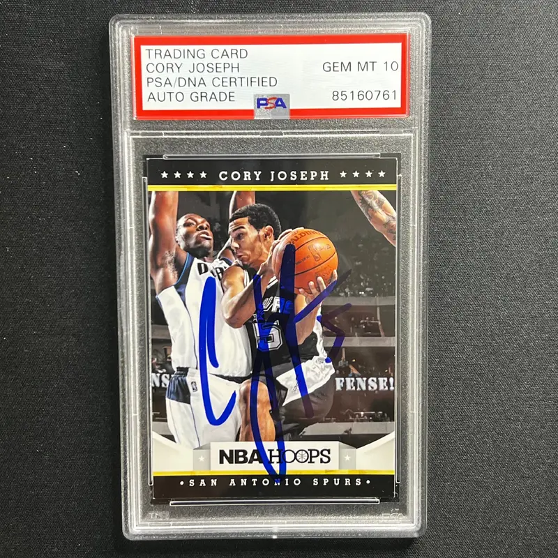 2012-13 NBA Hoops #248 Cory Joseph Signed Card AUTO PSA Slabbed Spurs