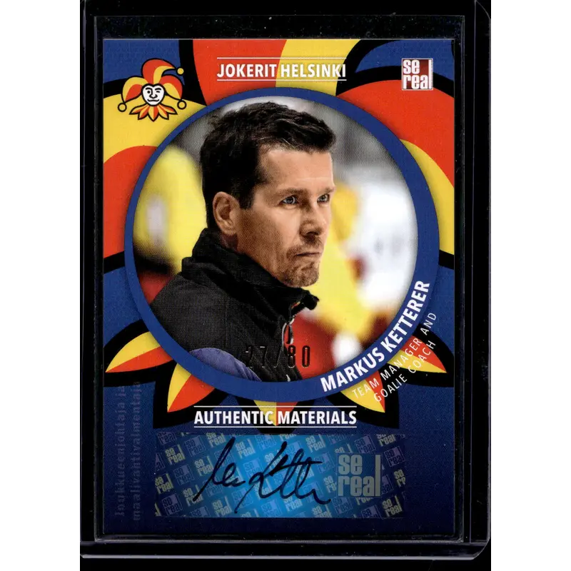 2015-16 Cereal Jokerit Autograph - Markus Ketterer #JOK-AUT-003 /80