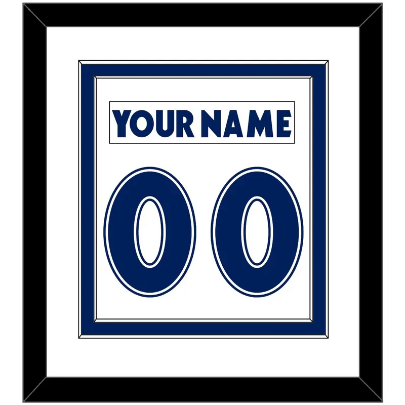 Toronto Nameplate & Number (Back) Combined - Home White (1997-2000) - Double Mat 1