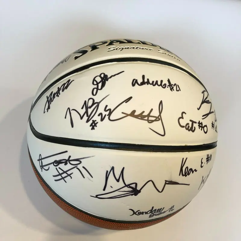 2020 NBA Rookies Multi Signed Spalding Basketball