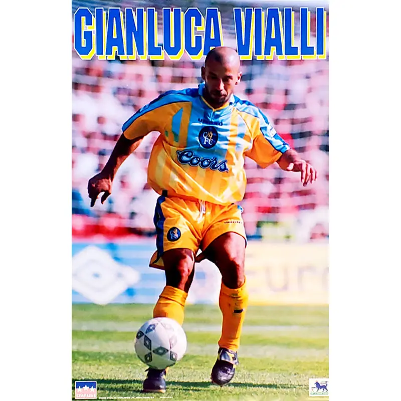Gianluca Vialli "Action" Chelsea FC Soccer Action Poster - Starline 1996