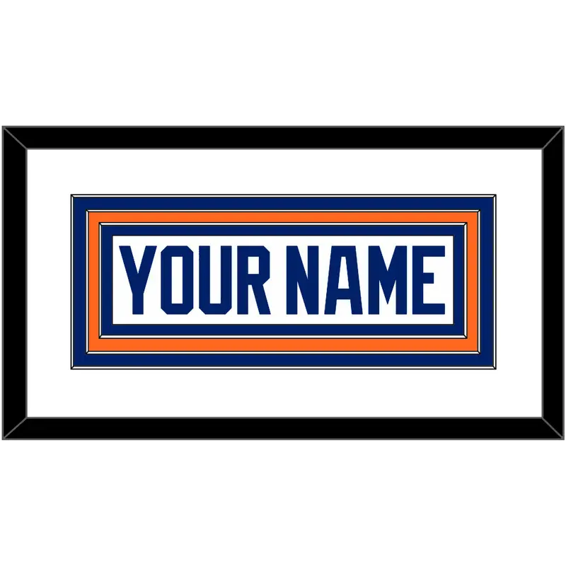 Edmonton Nameplate - Road White - Triple Mat 2