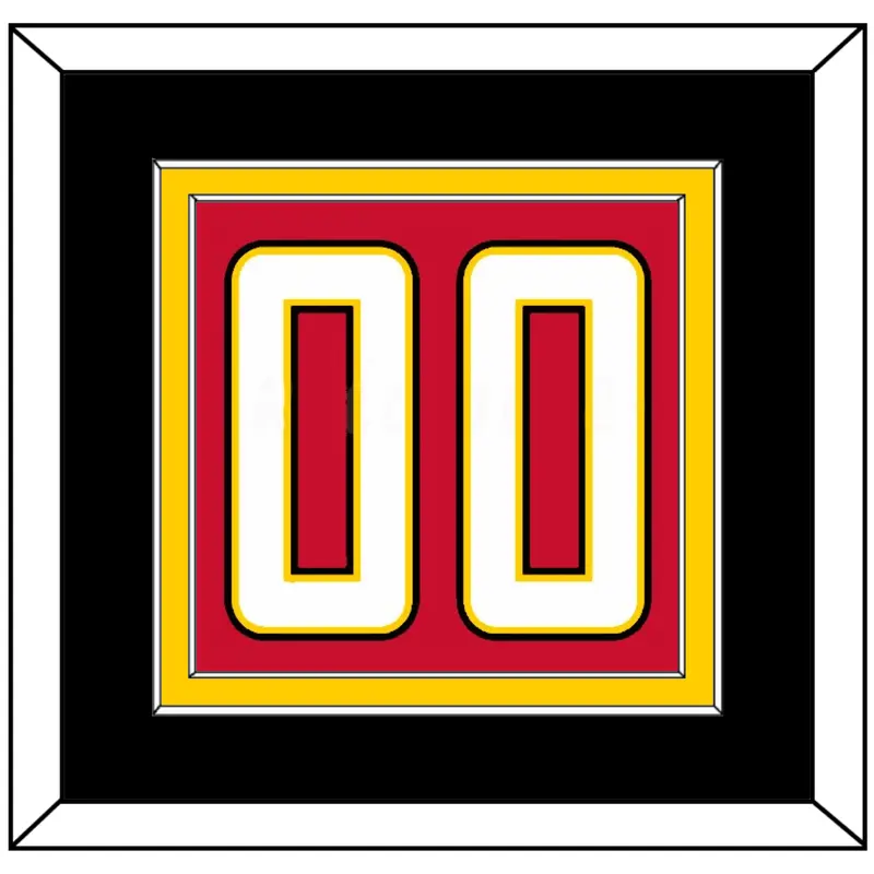 Maryland Basketball Number - Road Red (2013-2015) - Double Mat 3