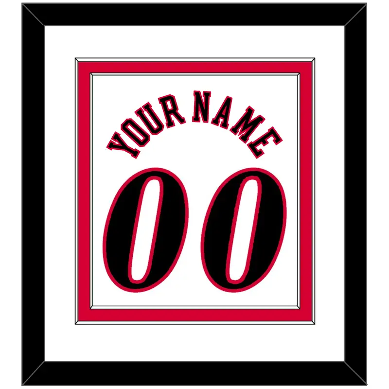 Philadelphia Name & Number - Home White (1997-2009) - Double Mat 1