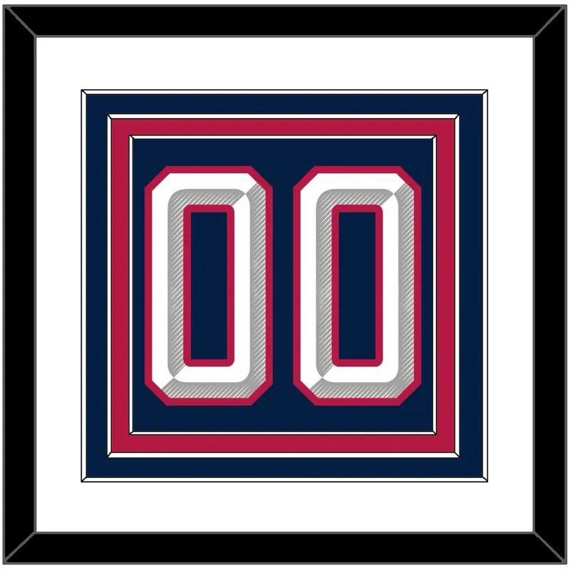 United States Mens Hockey Number - 2025 4 Nations Blue - Triple Mat 1
