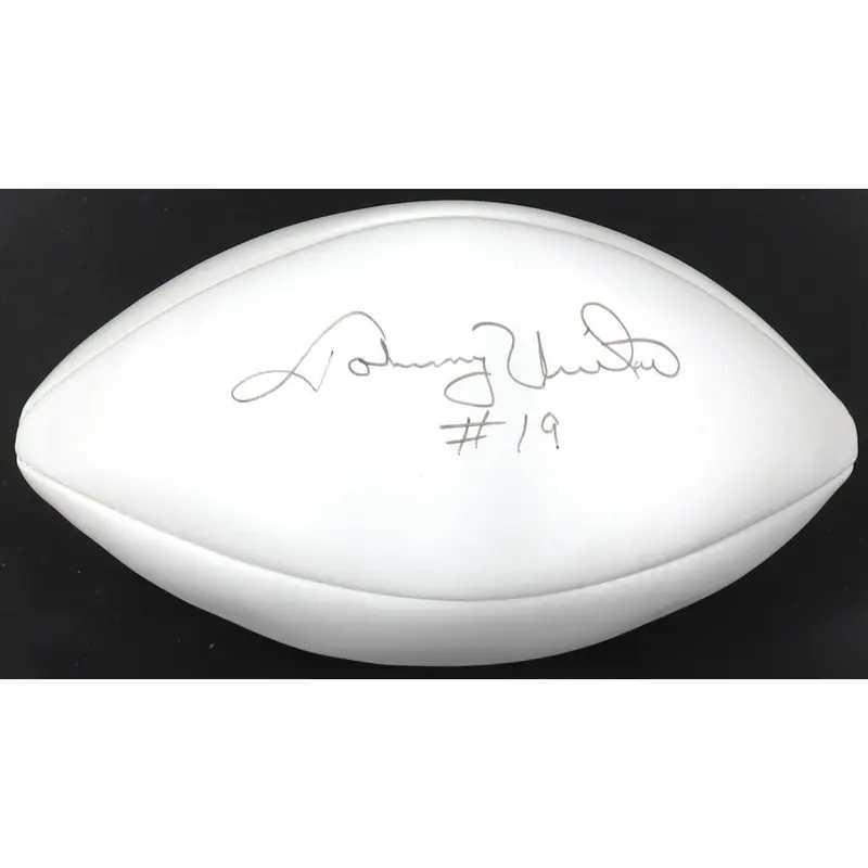 Johnny Unitas #19 Signed Autographed Wilson NFL Football With Beckett COA