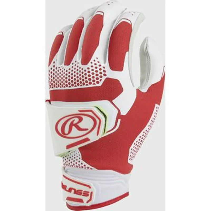 New Rawlings Workhorse Pro Softball Batting Gloves Scarlet Red Small