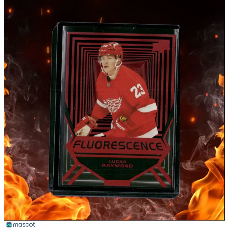 2021-22 Upper Deck Lucas Raymond Fluorescence Red Rookie #FL-4