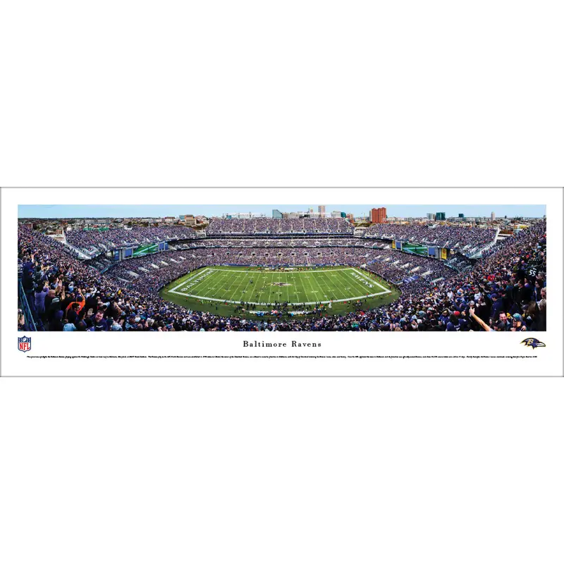 Baltimore Ravens "Touchdown!" M&T Bank Stadium Gameday Panoramic Poster Print - Blakeway