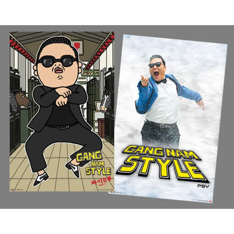 Psy GANG NAM STYLE Two-Poster Combo Set - Trends International