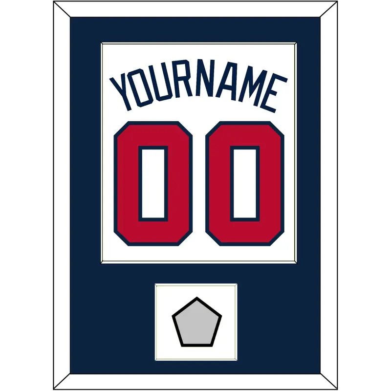 Atlanta Name, Number & World Series Jersey Patch - Home White - Single Mat 2