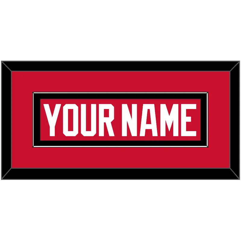 Chicago Nameplate - Home Red (2007-2017) - Single Mat 2