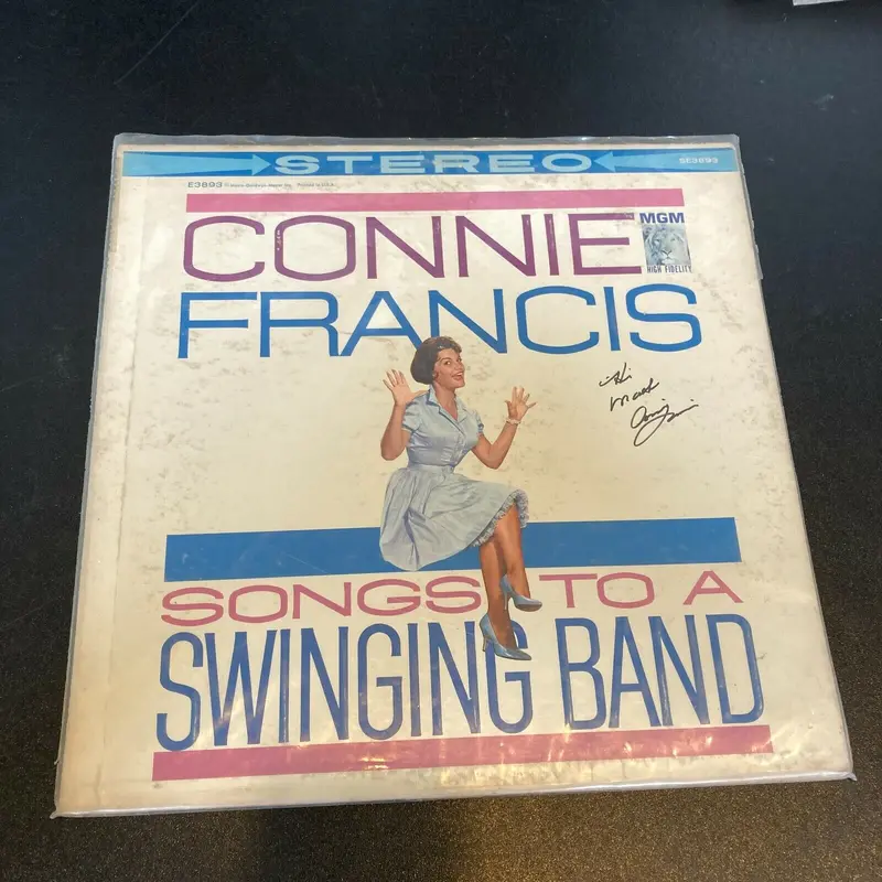 Connie Francis Signed Autographed Vintage LP Record
