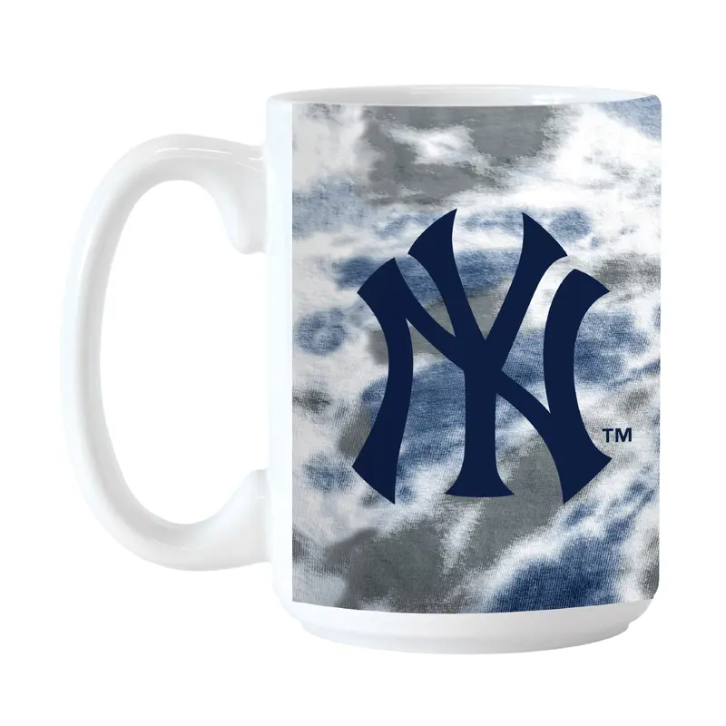 New York Yankees 15oz Tie Dye Sublimated Mug
