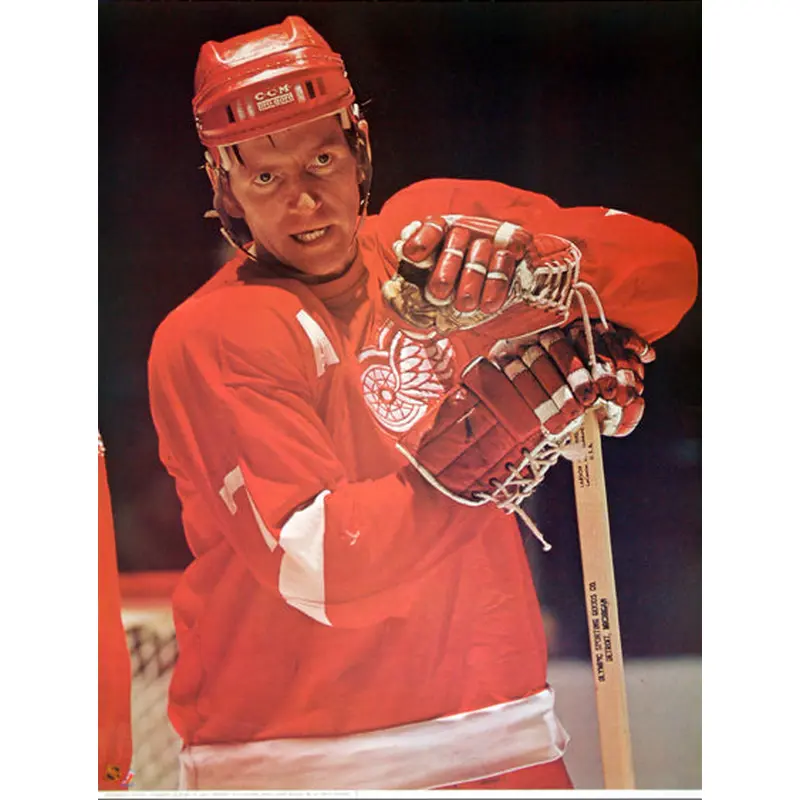 Red Berenson "Prime" Detroit Red Wings NHL Action Poster - Sports Posters Inc. 1973