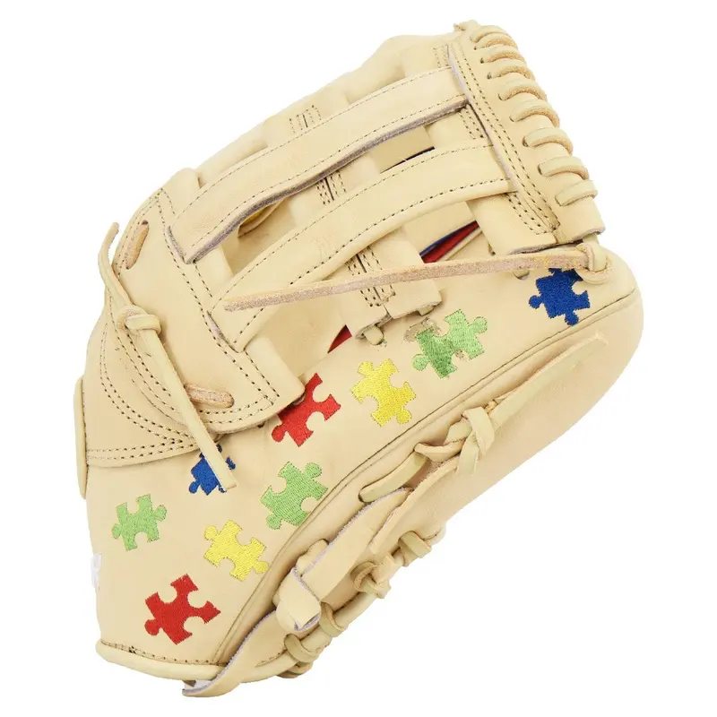 Viper Limited Edition Leather Slowpitch Softball Fielding Glove  Autism Awareness