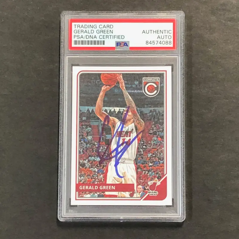 2015-16 Panini Complete #85 Gerald Green Signed Card AUTO PSA Slabbed Heat