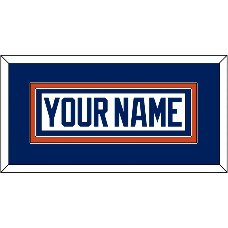 Edmonton Nameplate - Road White - Double Mat 2