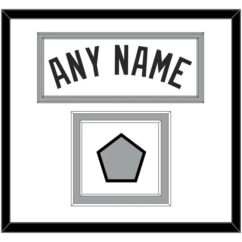 San Antonio Name & Champions Trophy Patch - Home White (1989-2002) - Double Mat 1