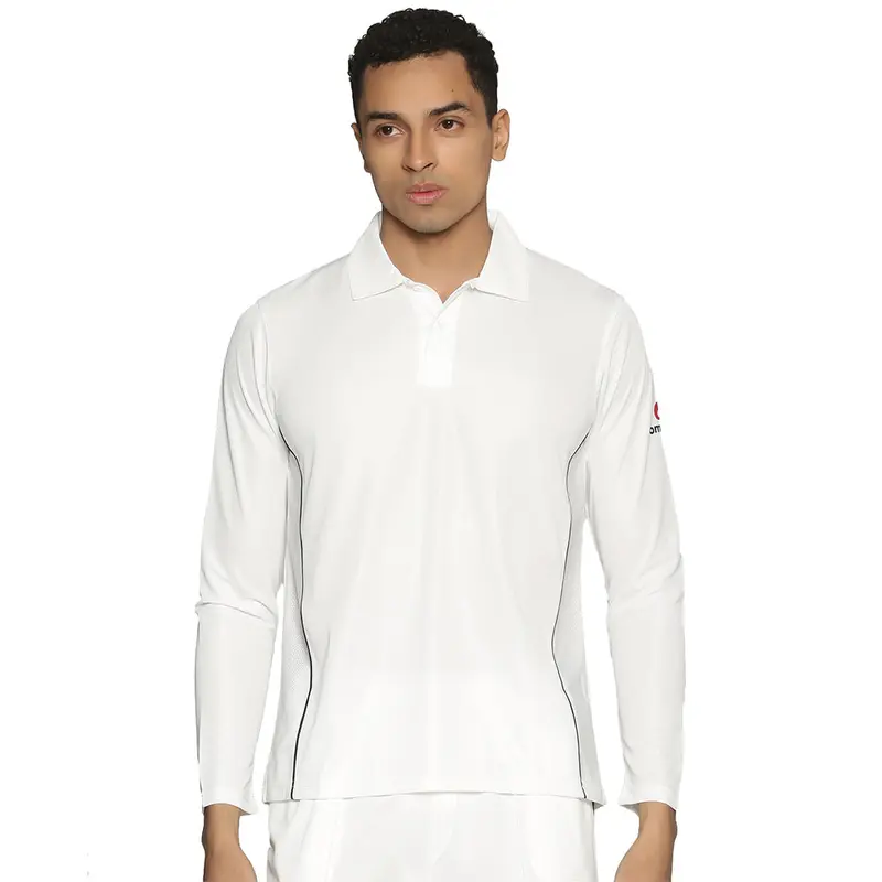 Arjun Pro - Full Sleeves - Cricket Whites T-Shirt - Jr Men'S Omtex | Kibi Sports