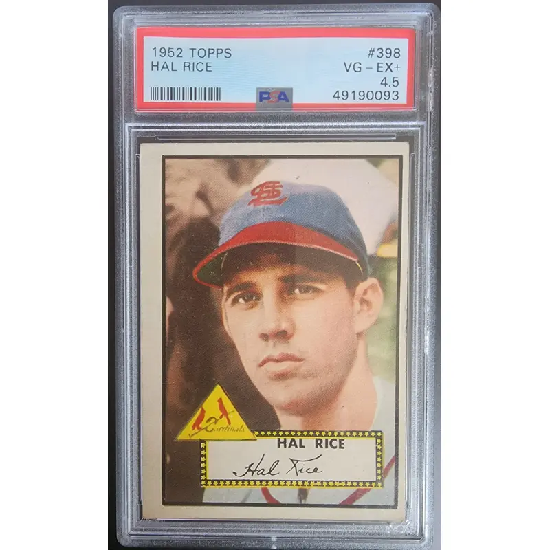 Hal Rice 1952 Topps #398 PSA 4.5