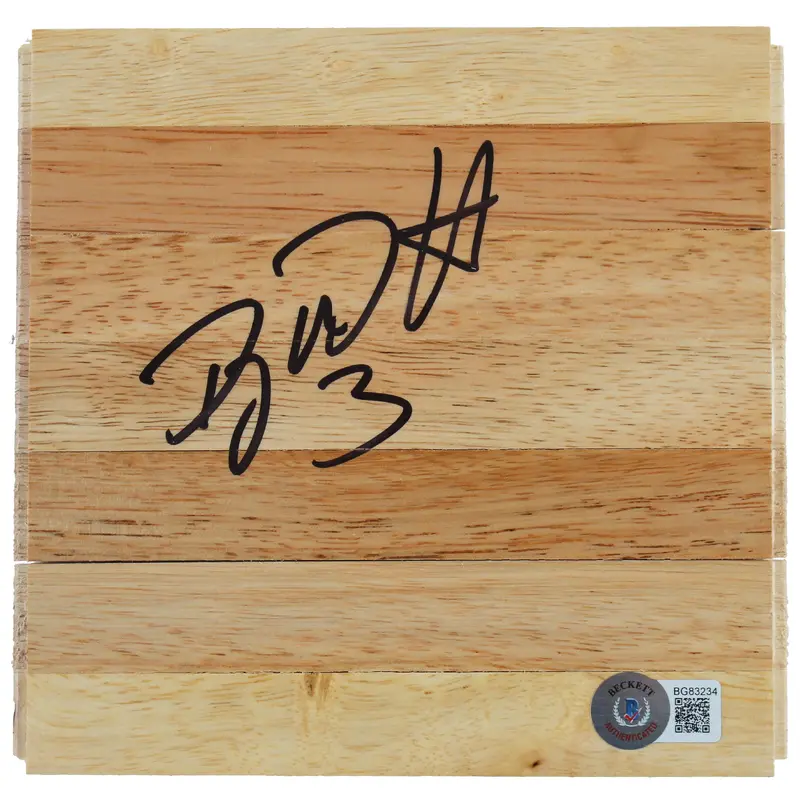 Spurs Doug McDermott Authentic Signed 6x6 Floorboard Autographed BAS #BG83234