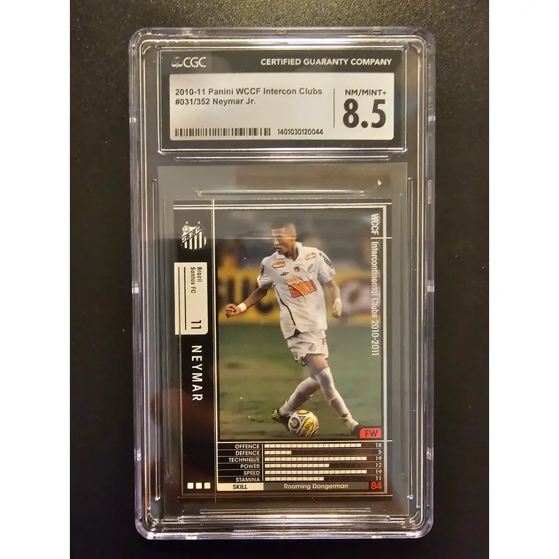 2010-11 Panini WCCF Intercontinental Clubs -  Neymar Jr. #031/352 CGC 8.5