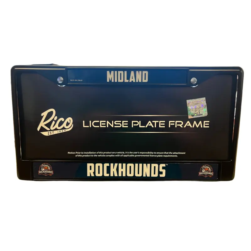 Midland RockHounds License Plate Frame