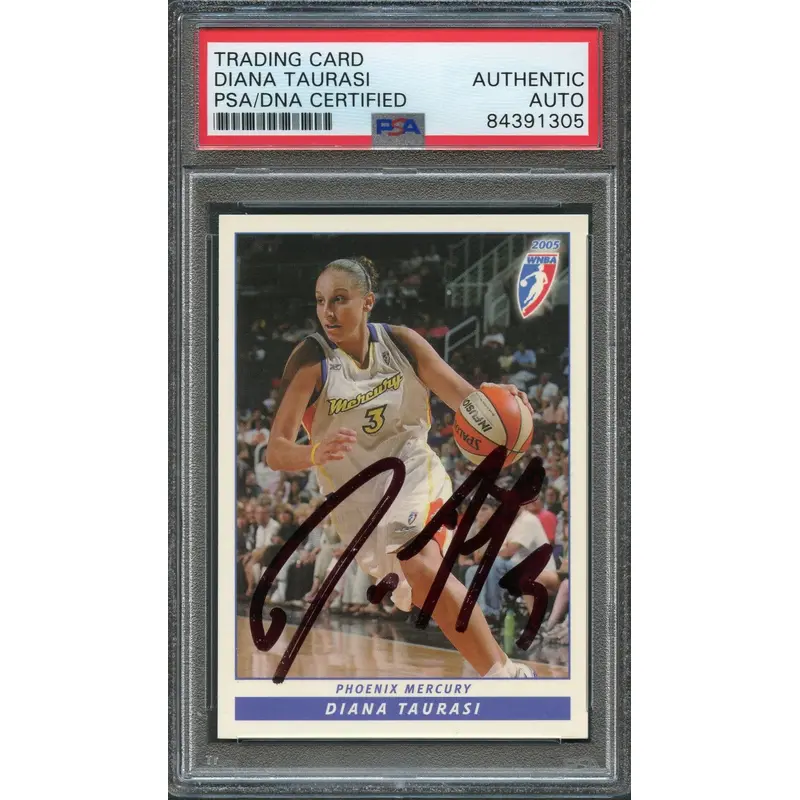 2005-06 WNBA Promos #P1 Diana Taurasi Signed Card PSA Slabbed Auto