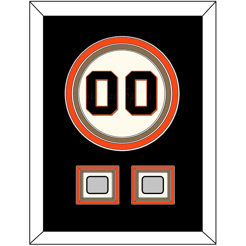 San Francisco Number & 2 World Series Jersey Patches - Home Cream (2000-2021) - Triple Mat 3