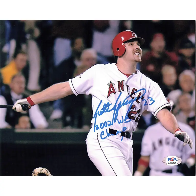 SCOTT SPIEZIO signed 8x10 photo PSA/DNA Los Angeles Angels Autographed