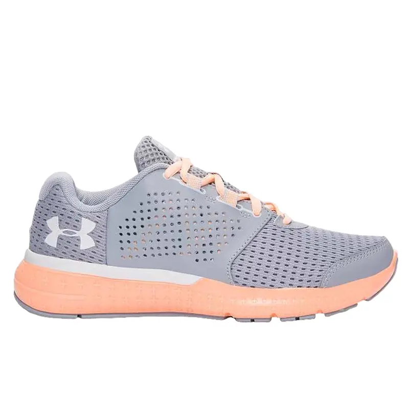 UNDER ARMOUR WOMENS TENNIS SHOE GRAY UA W MICRO G FUEL RN, 1285487-941