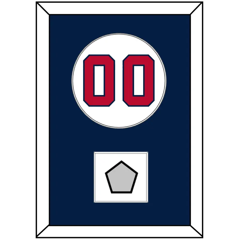 Washington Number & World Series Jersey Patch - Home White - Single Mat 2