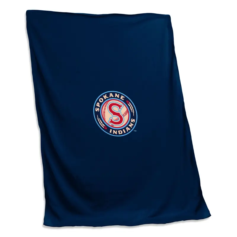 Spokane Indians Screened Sweatshirt Blanket