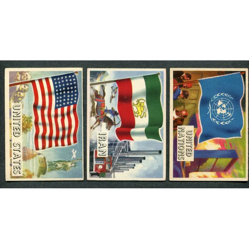 1956 Topps Flags Of The World Complete Set (80) VG/EX EX