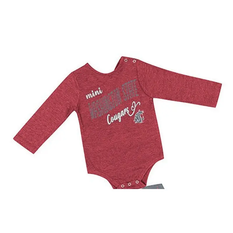 Colosseum Girls Crimson Long Sleeve Onesie