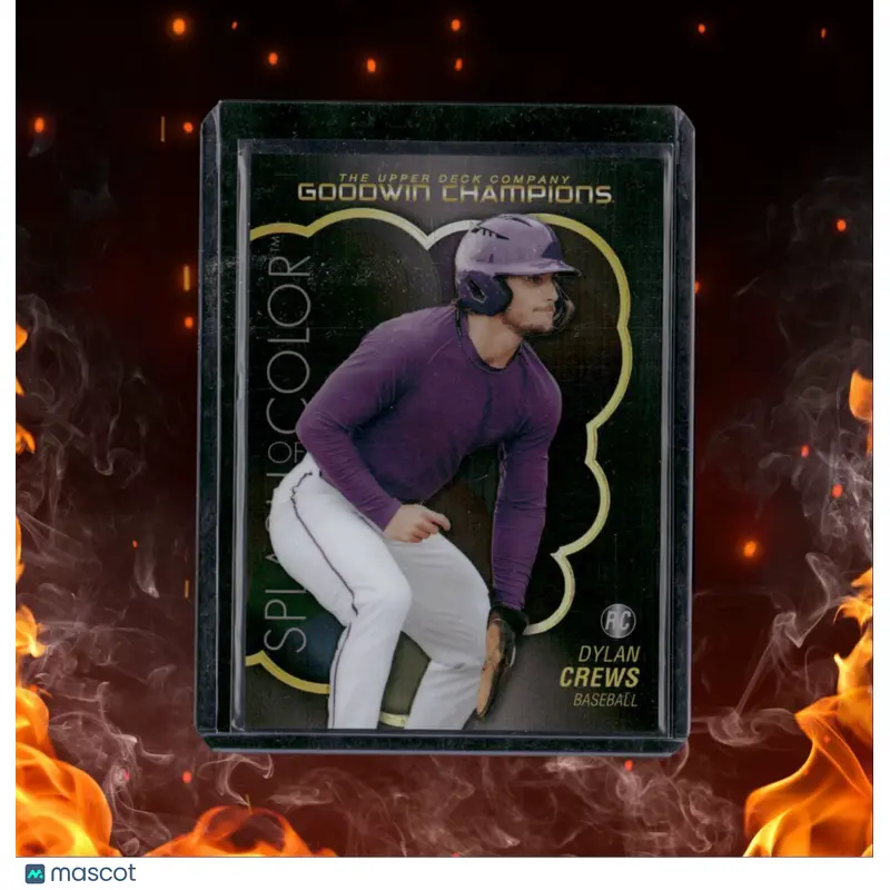 2023 Upper Deck Goodwin Champions Dylan Crews Rainbow Black & Gold Rookie 46/50