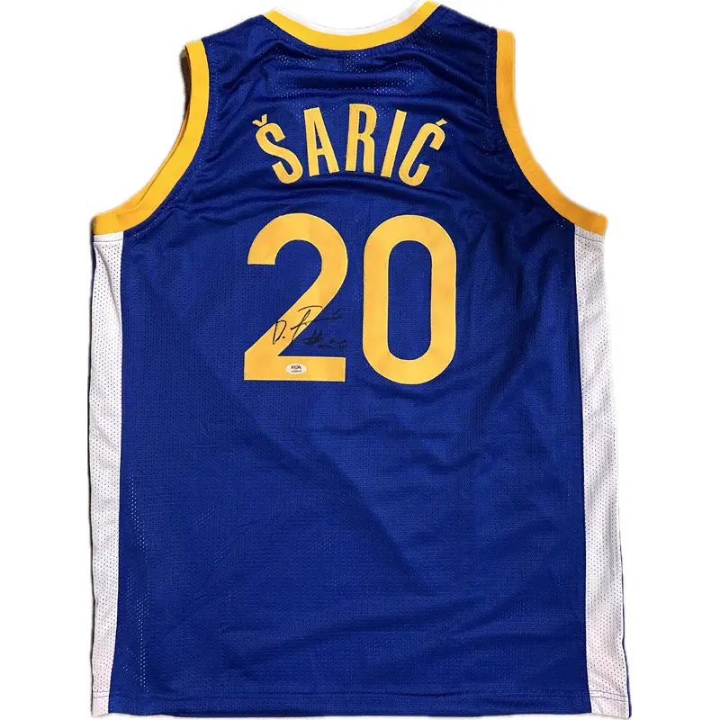 Dario Saric signed jersey PSA/DNA Golden State Warriors Autographed