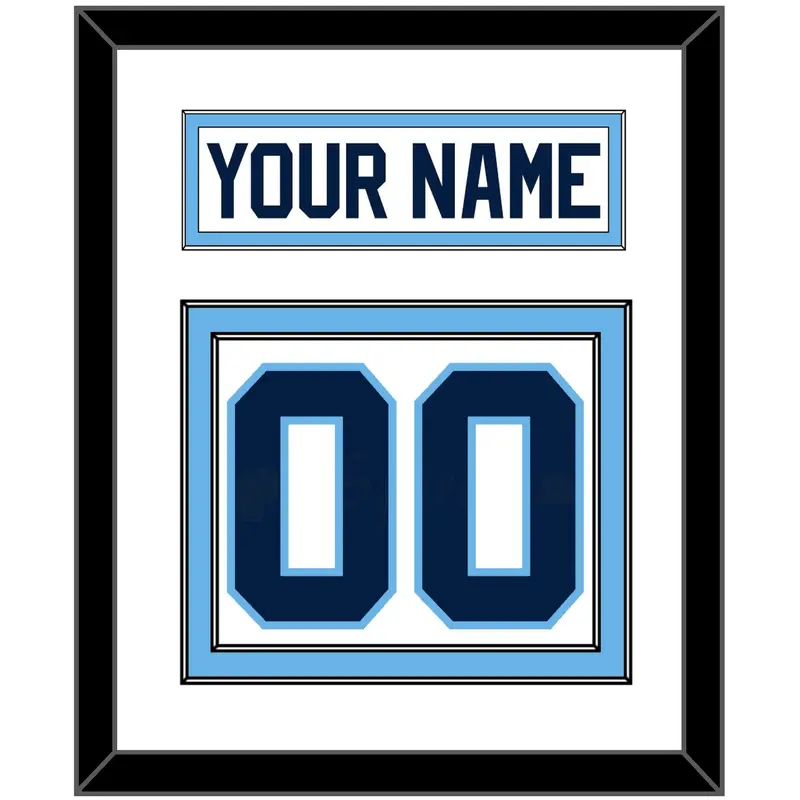 Maine Nameplate & Number (Back) - Home White (1993-1994) - Double Mat 1