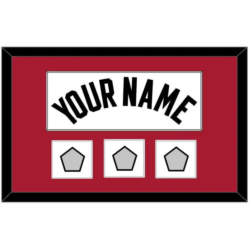Miami Name & 3 Finals Patches - Home White (1999-2008) - Single Mat 1