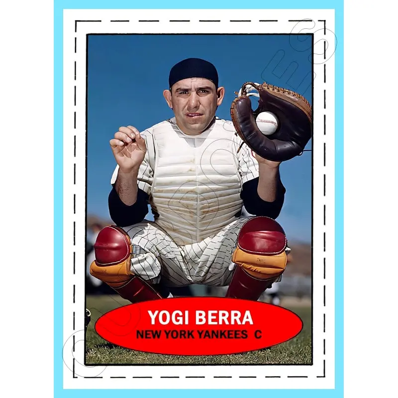 Yogi Berra 1971 Bazooka Custom Card - 4661