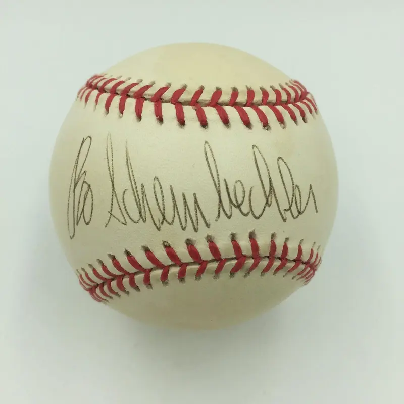 RARE Bo Schembechler Single Signed Baseball JSA COA NCAA Michigan Wolverines